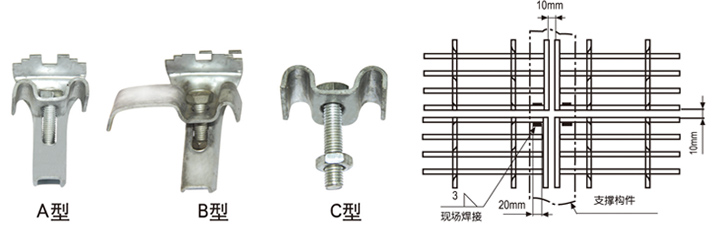 钢格板安装夹规格